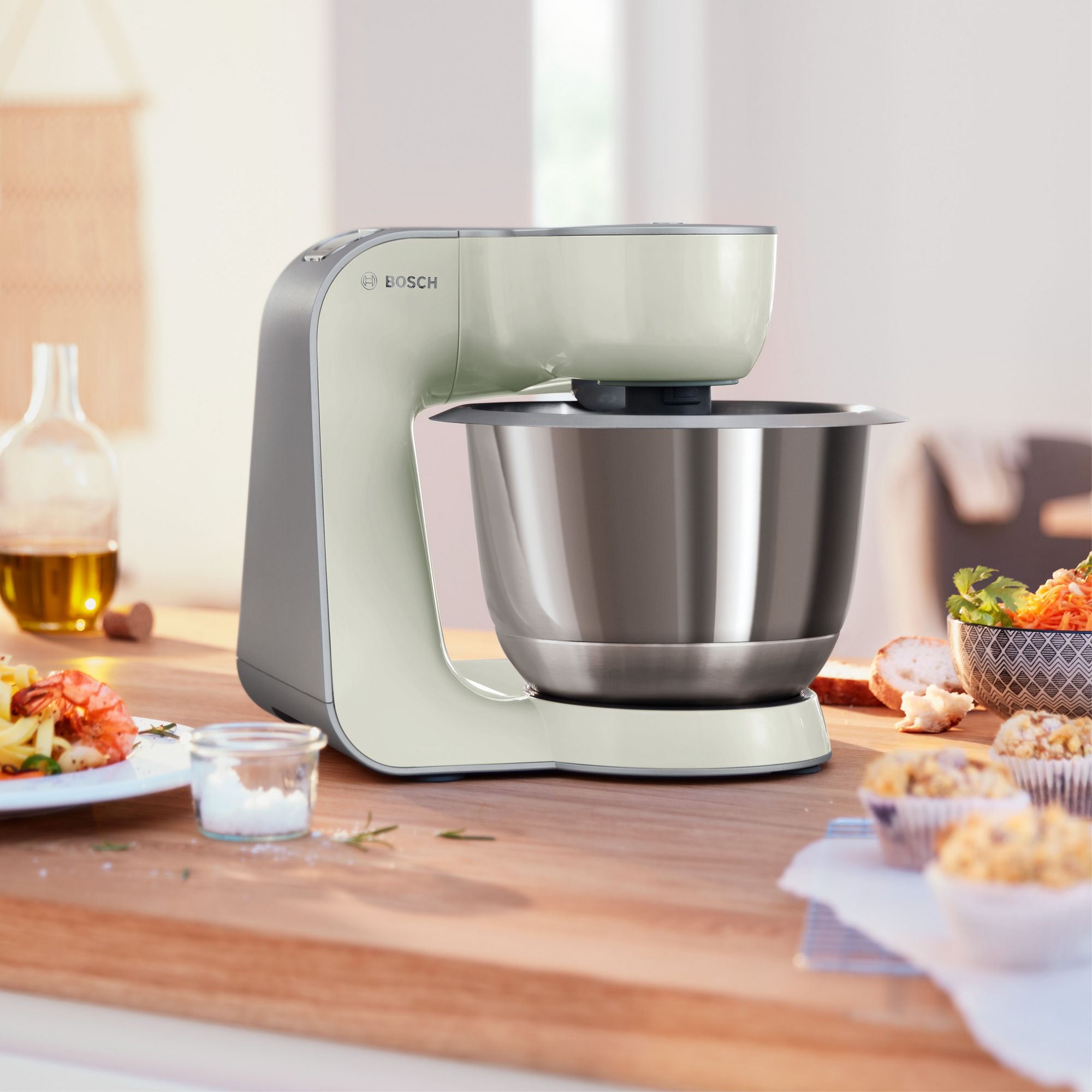 Robô de cozinha Série 4 MUM 5 1000 W Aço, Prata MUM58L20