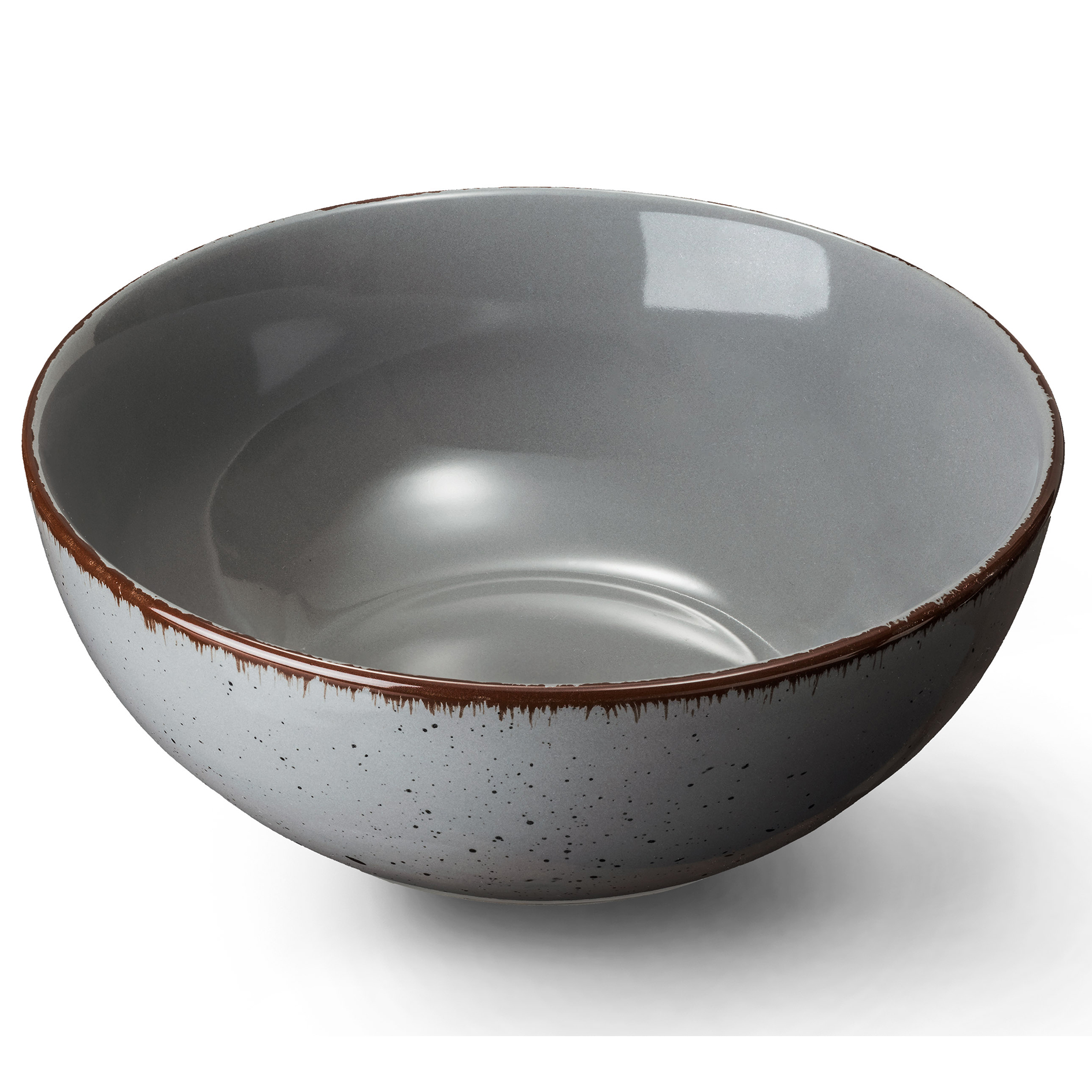 Multifunktionsschale - dunkelgrau - Natur-Look - Ø 21 cm