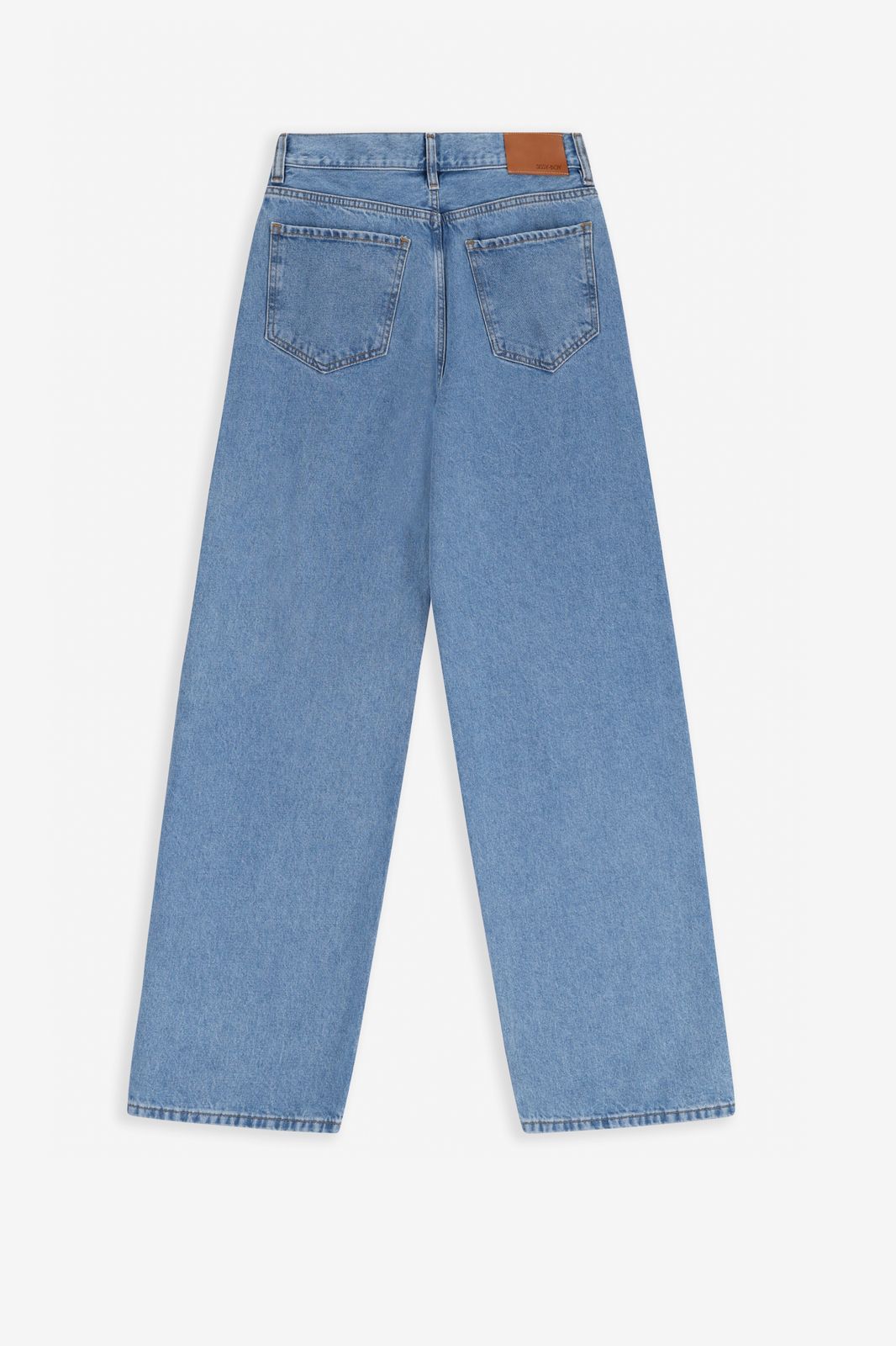 Blauwe wide leg jeans