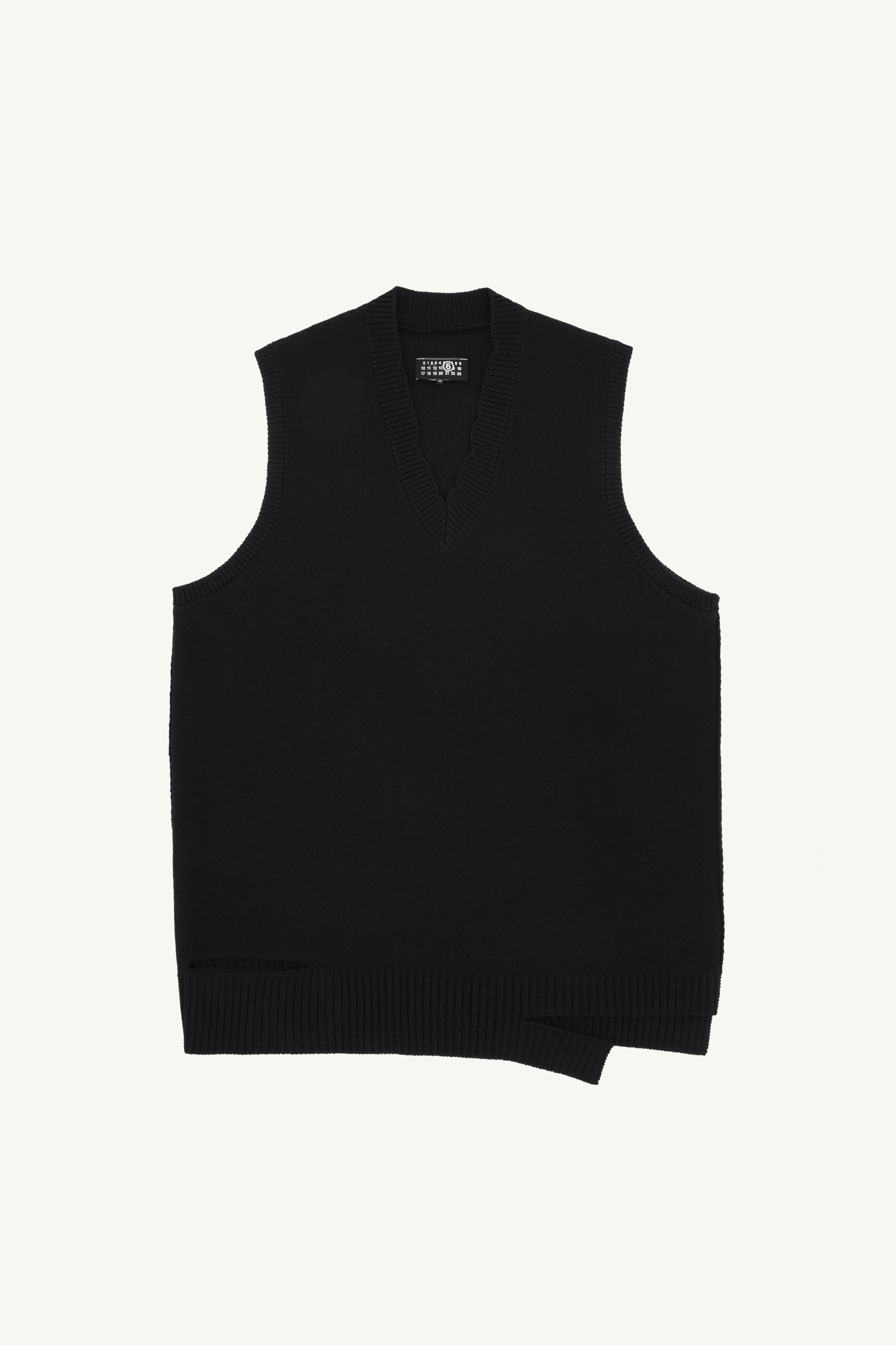 Mini robe en laine effet usé pour femme | MM6
