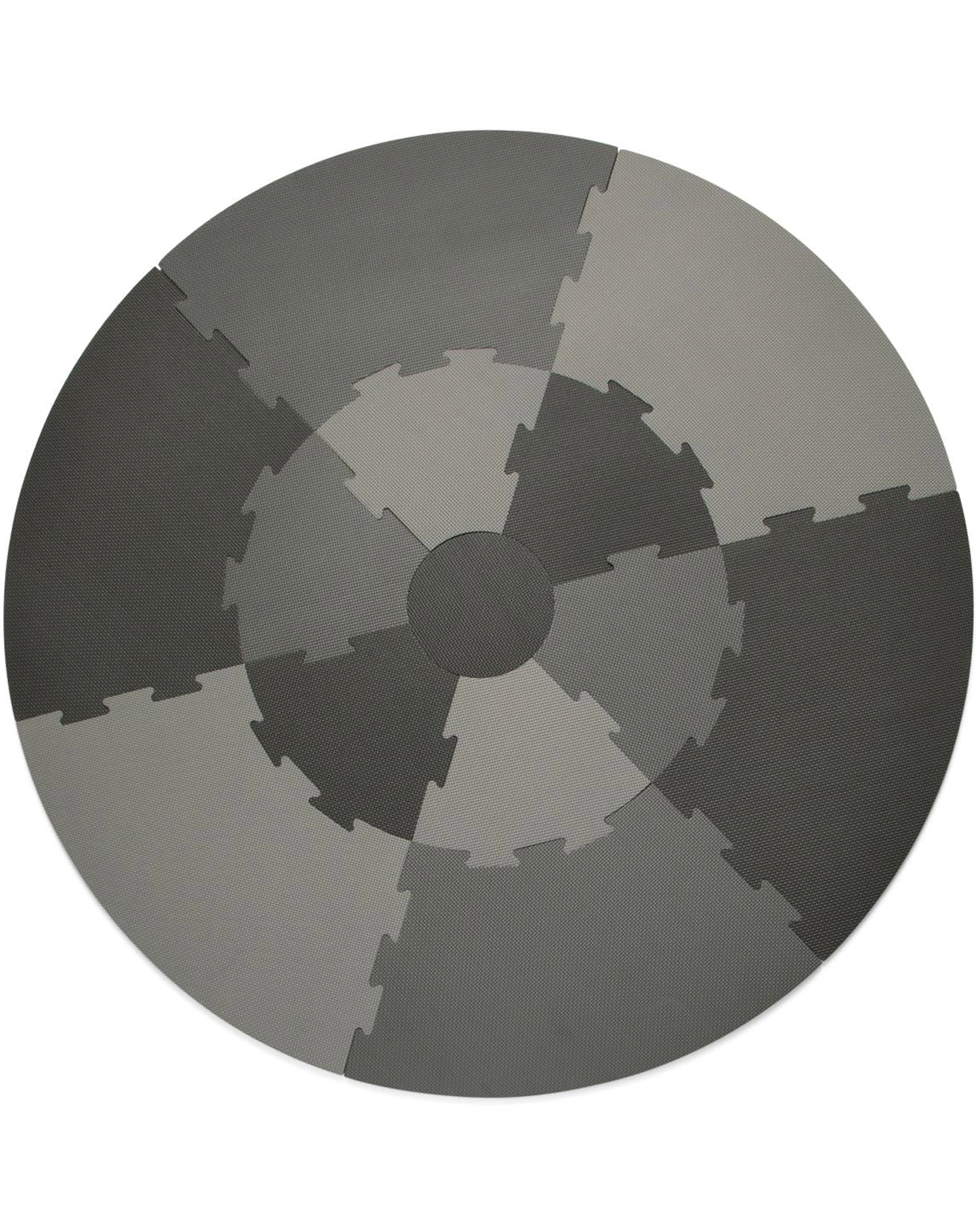 Spielmatte ROUND PUZZLE (122x122) 13-teilig in elephant grey