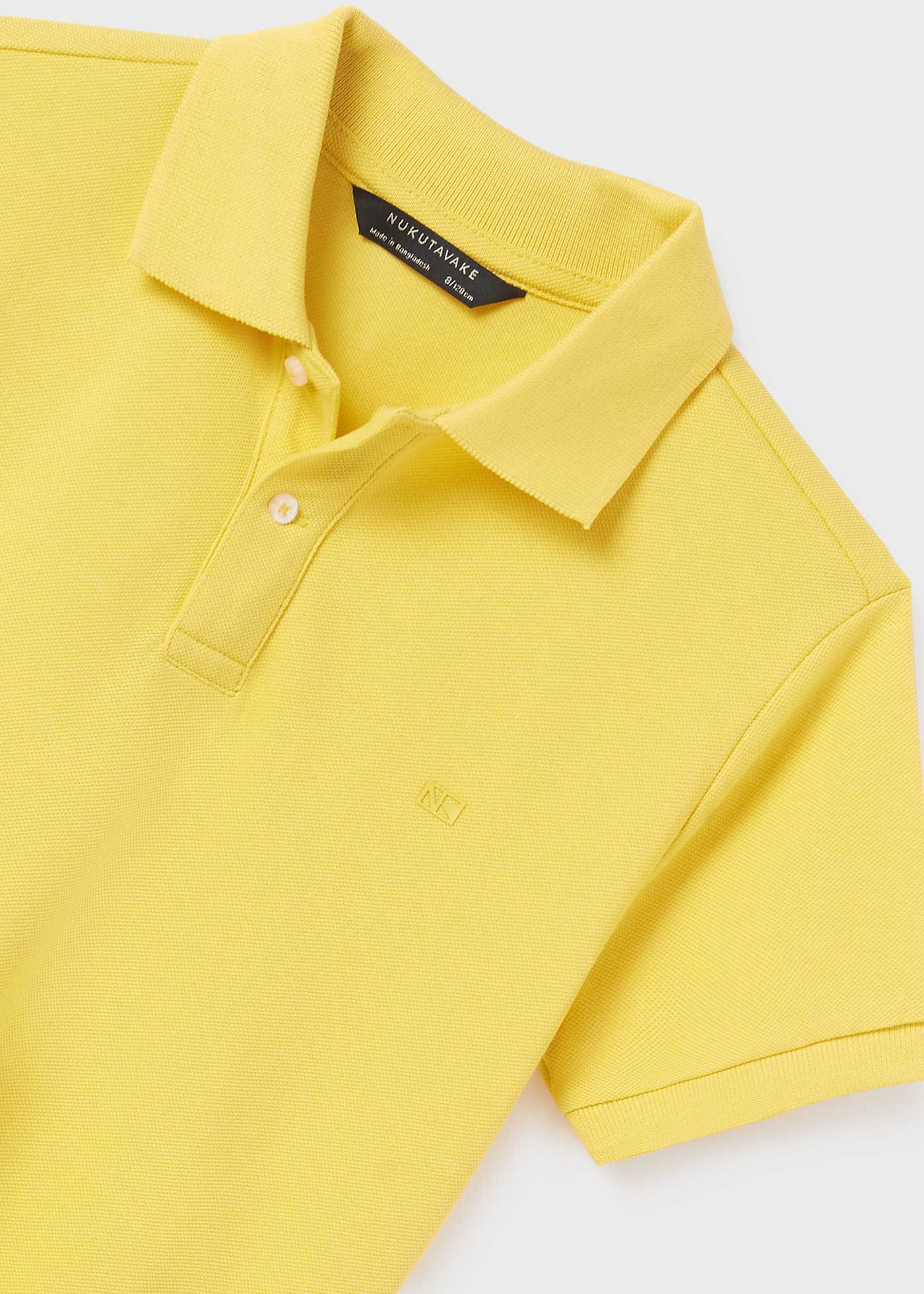 Camisa polo de manga curta em algodão sustentável para meninos