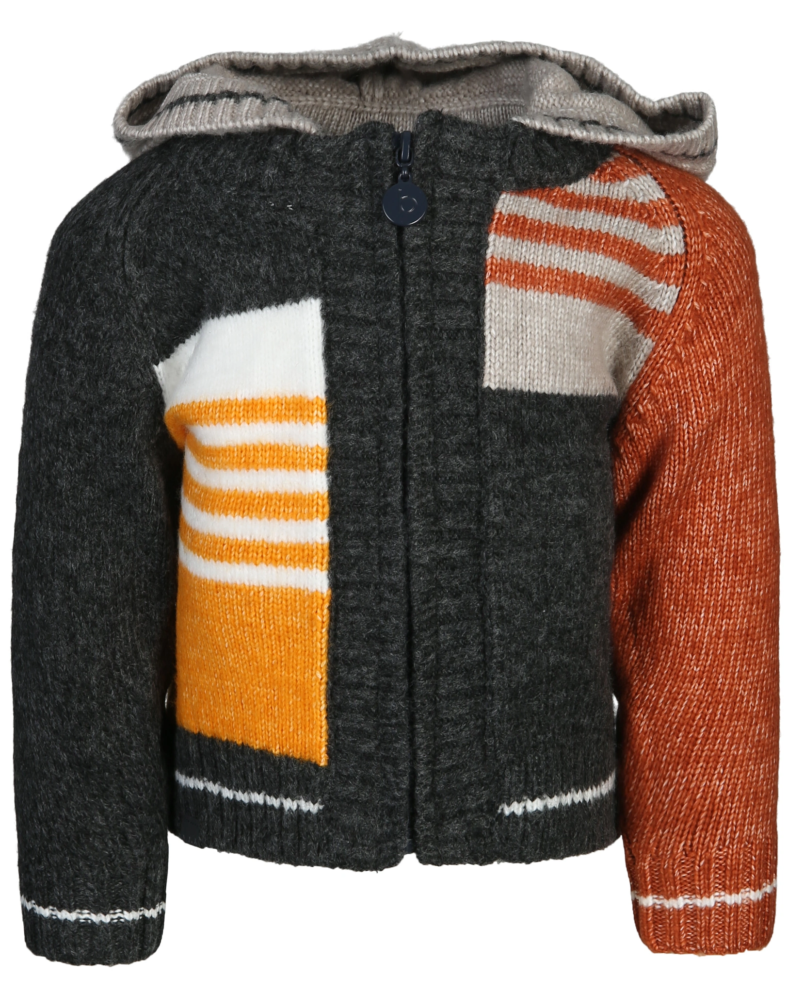 Kapuzen-Strickjacke COLOR in bunt
