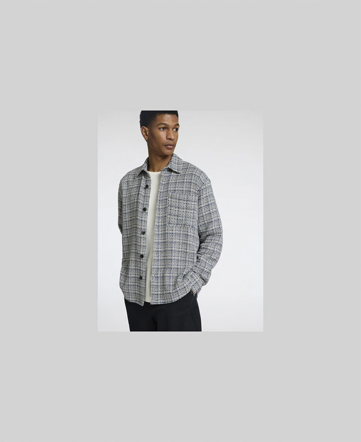 Selected Homme SLHRELAXMIKE NF BOUCLE OVERSHIRT Sort