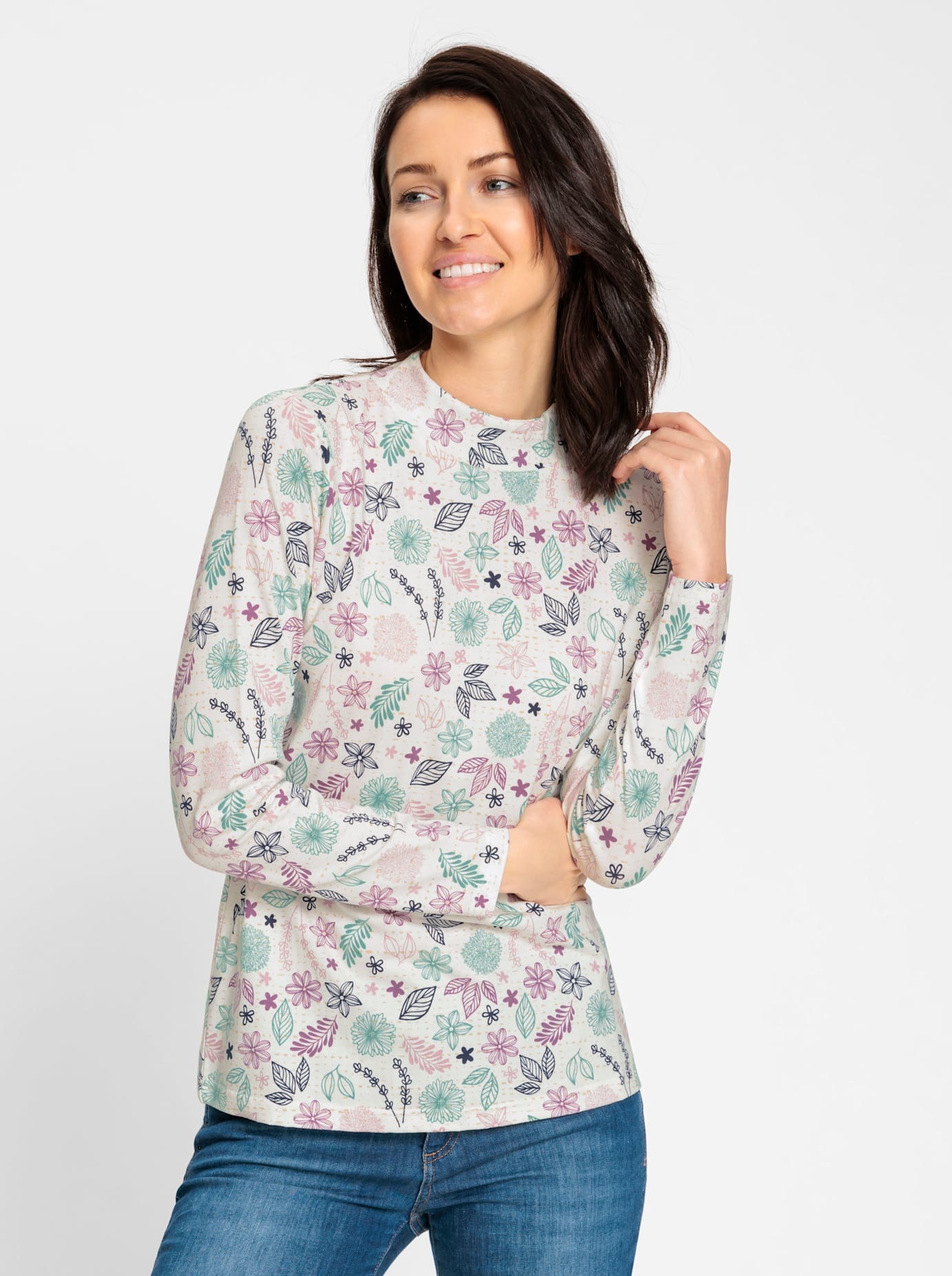 Inspirationen Stehkragenshirt »Stehkragen-Shirt«, 1 Stk.