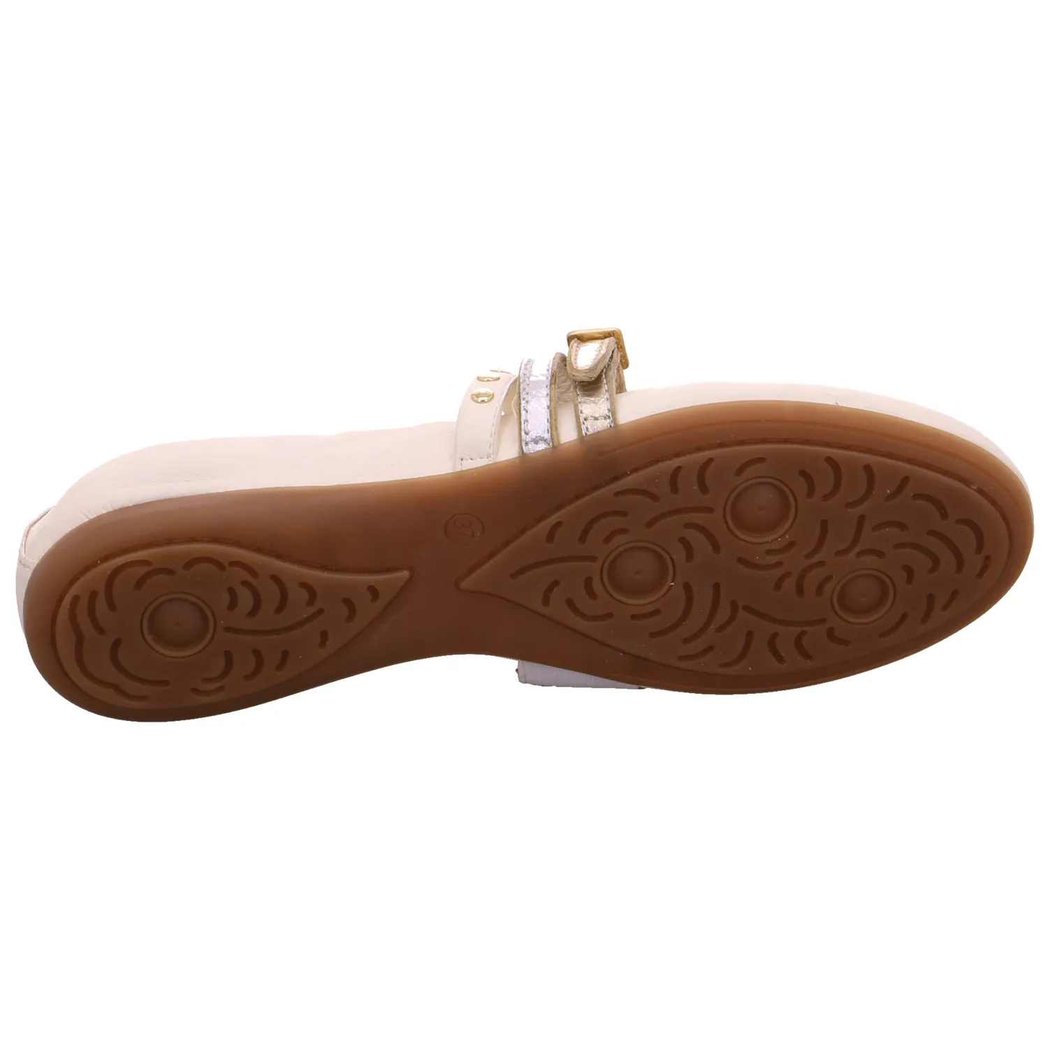 MJUS Ballerina Offwhite Leder  mit Lederfutter