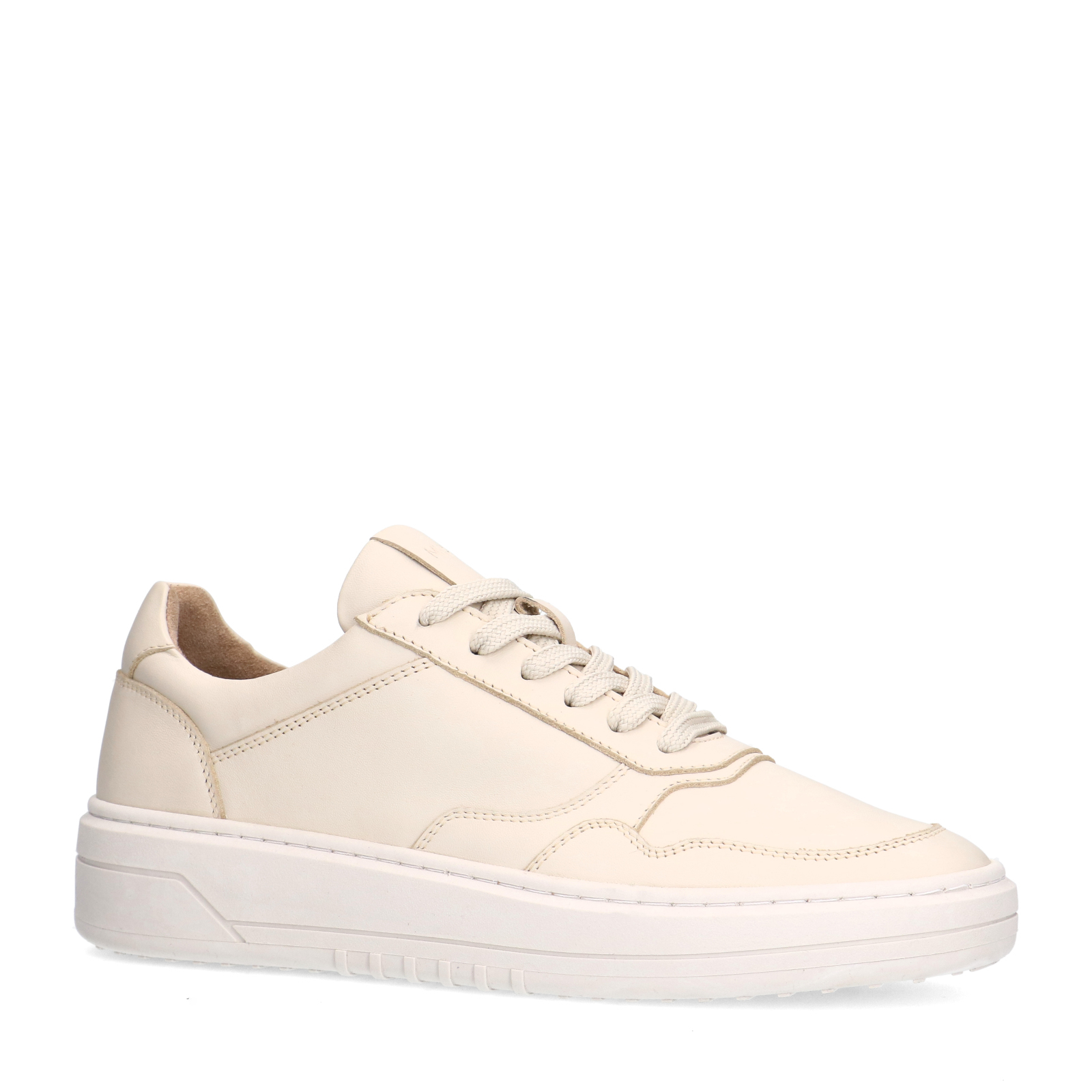 Beige leren sneakers