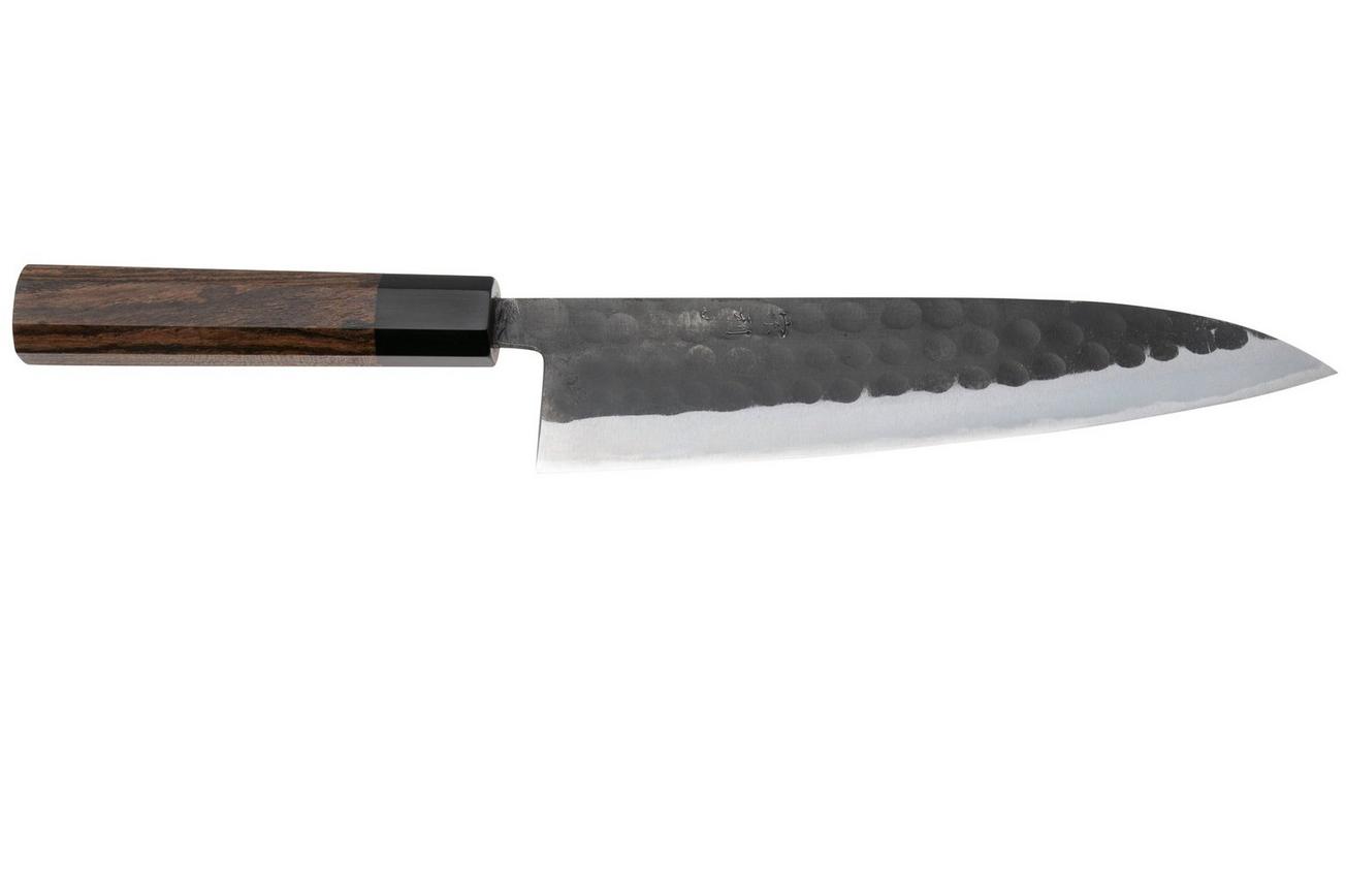 Munetoshi Black Hammer-Tone Gyuto, koksmes 21 cm
