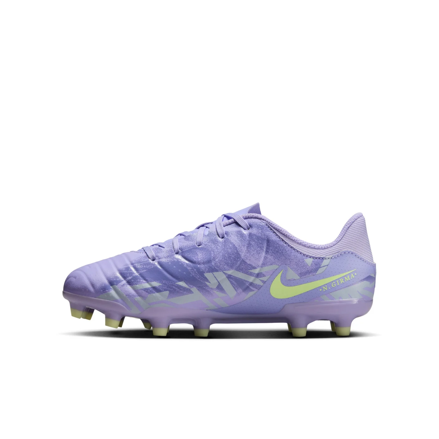 Nike Tiempo Legend 10 Academy Gras / Kunstgras Voetbalschoenen (MG) Kids Lichtpaars Lichtgeel