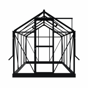 Royal Well Mary II kweekkas aluminium zwart 6,17 m²