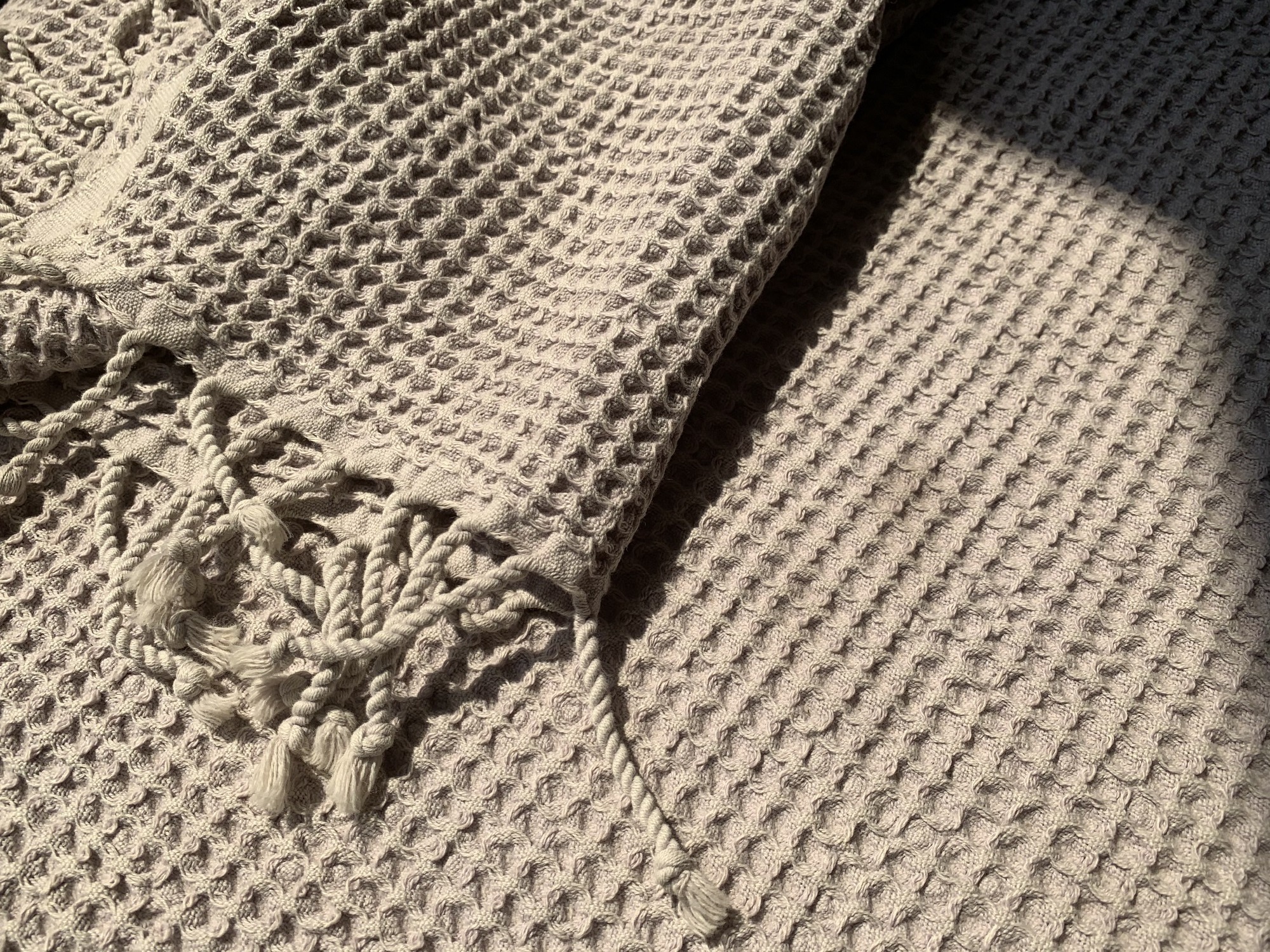 Hamamtuch 'Leme', beige, L 175 cm, B 95 cm von fischer's lagerhaus