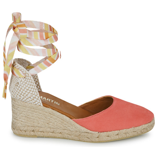JB Martin - VISALIA - VELOURS ROSE / LACETS BONBON