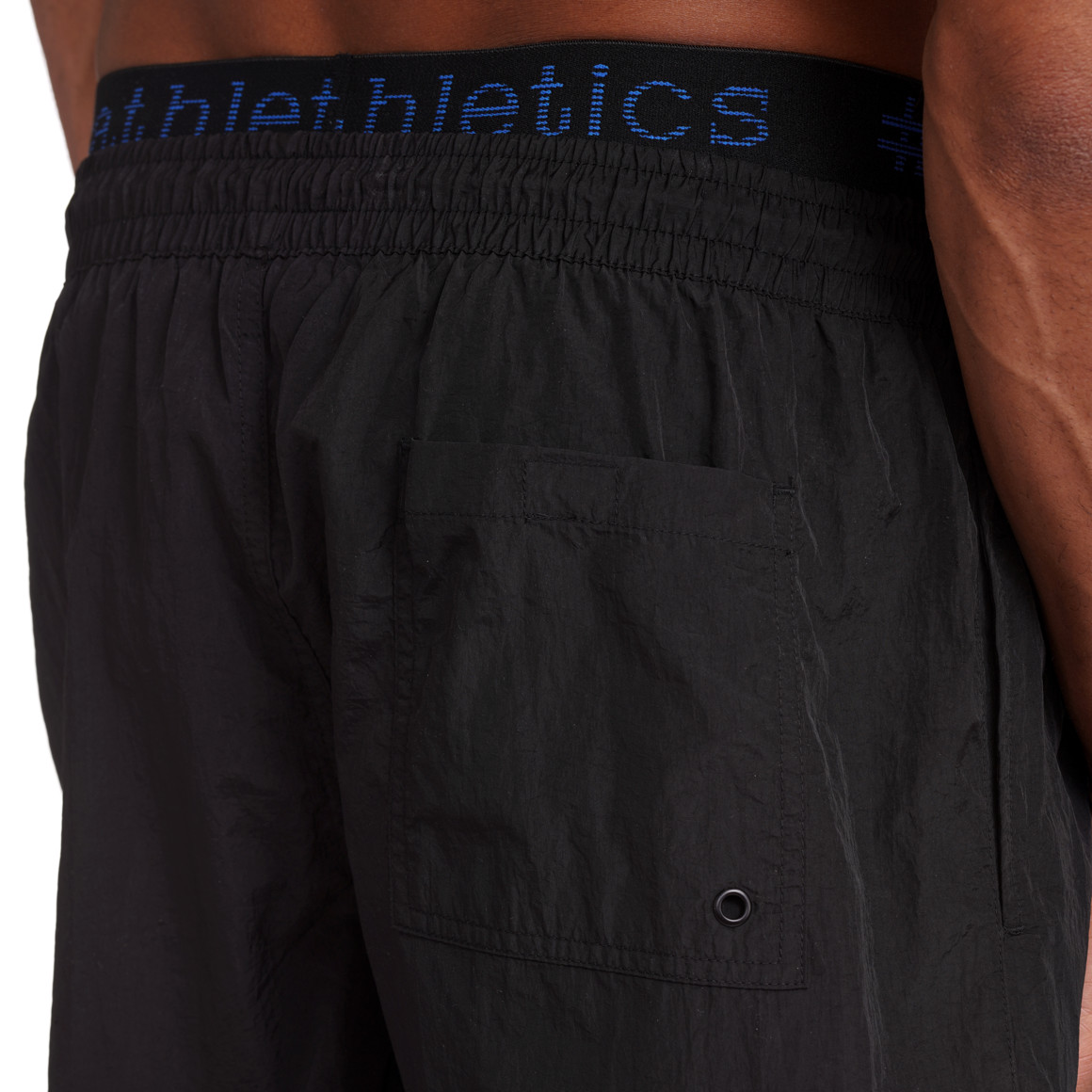Herren Badeshorts mit Netzinnenhose schwarz