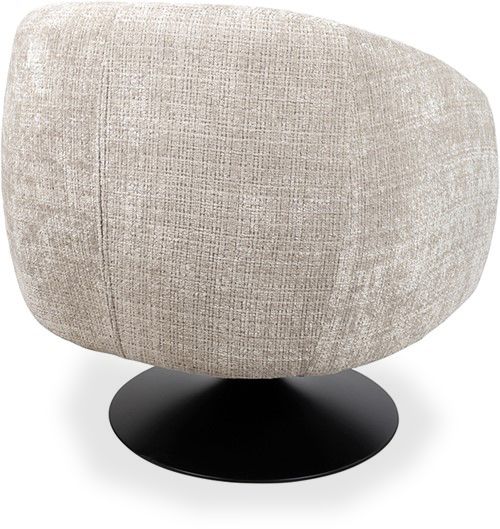 Draaifauteuil Taupe Louis B78 x D83 x H75 cm
