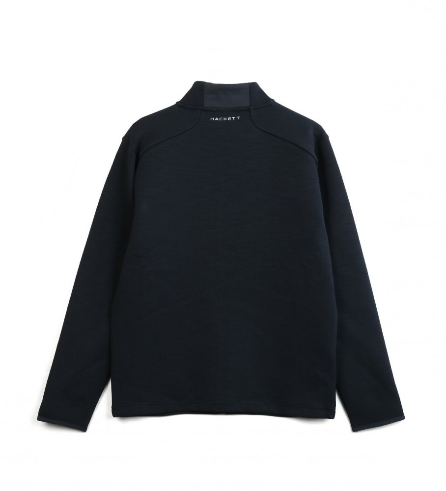 Jaqueta casual Hackett estilo neoprene azul marinho