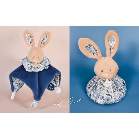 Doudou Boule 3 en 1   Lapin bleu        de               Doudou et Compagnie