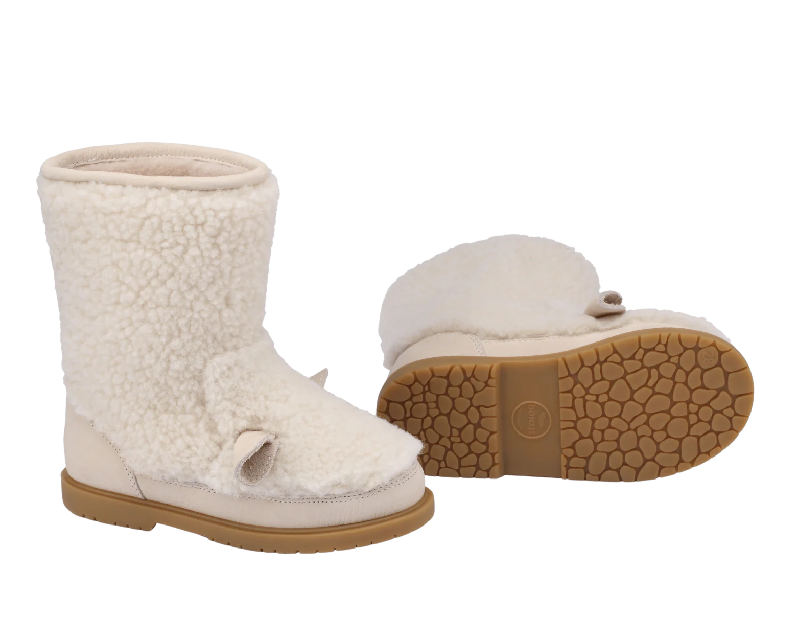 Irfi Boots | Lammy | Off White Curly Sheep Wool