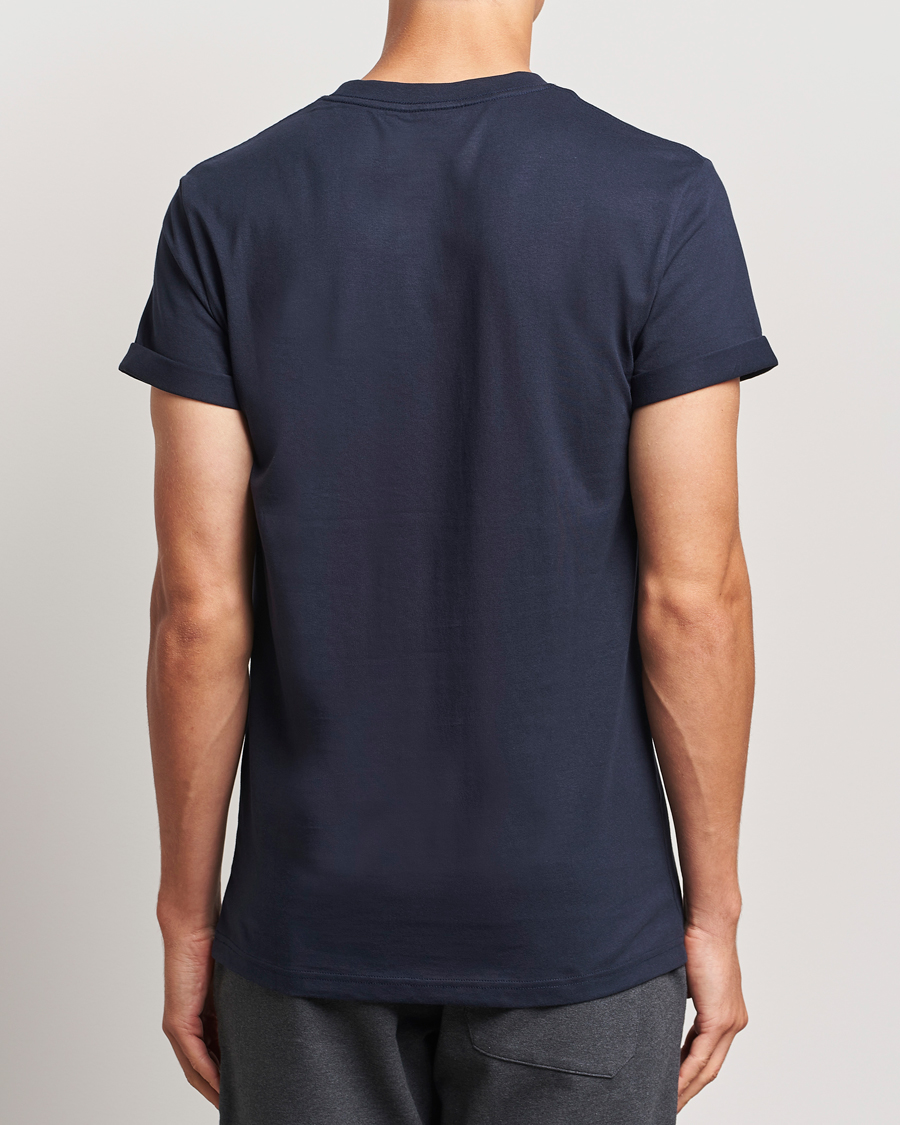 Bread & Boxers Roll-Up Crew Neck T-Shirt Dark Navy