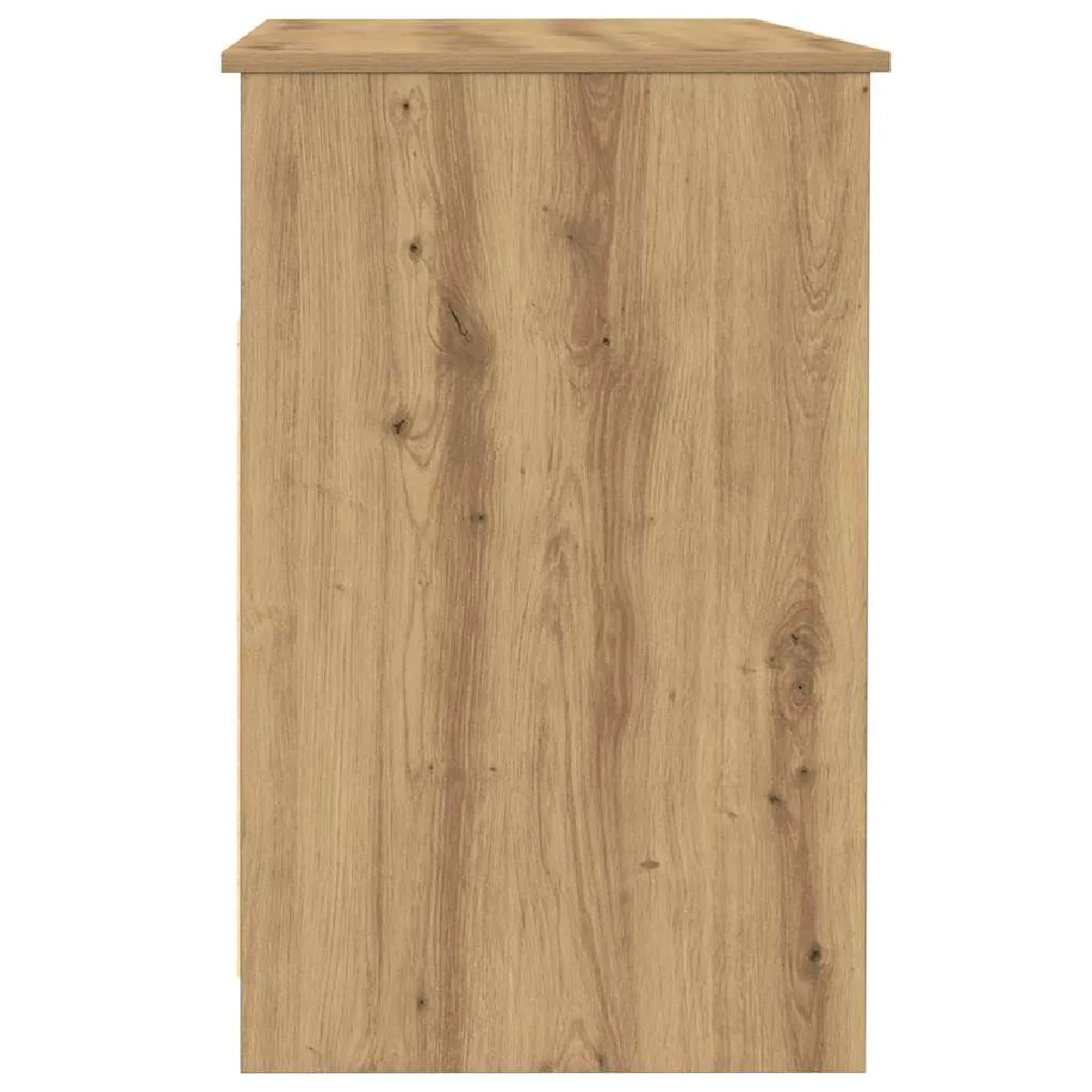 vidaXL Bureau chêne artisanal