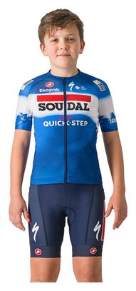 Cuissard Sans Bretelle Enfant Castelli Soudal Quick-Step 2024 Bleu