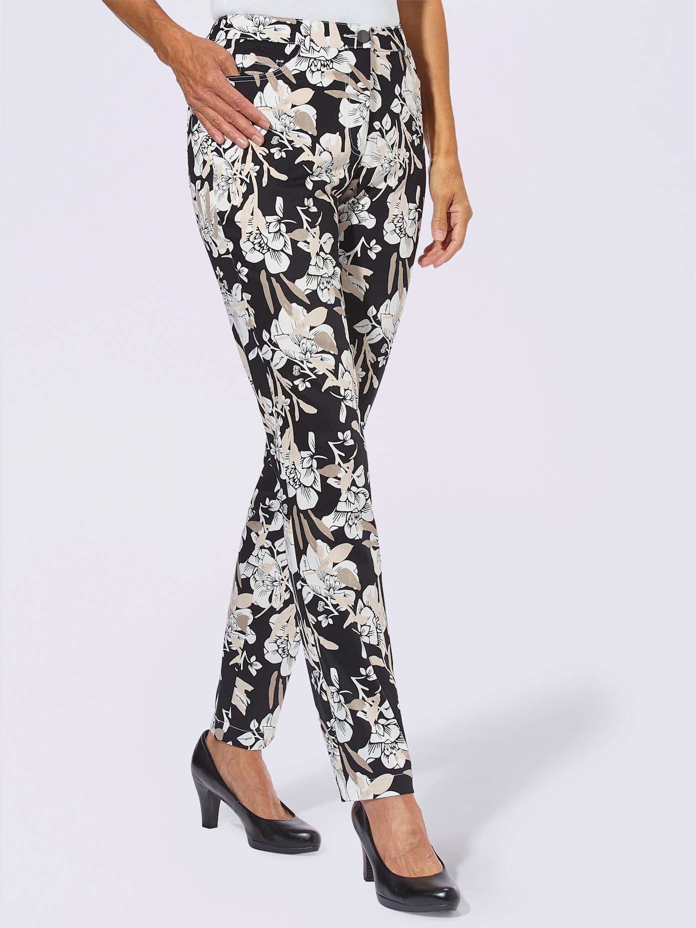 Pantalon imprimé 98% coton