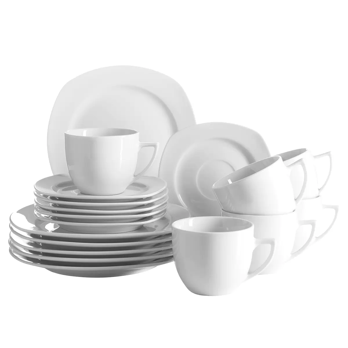 Kaffeeservice 18-tlg. VILLA WEISS weiss