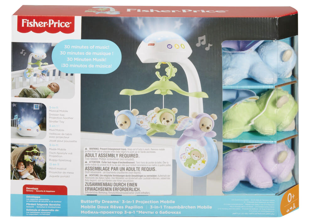 Mattel Fisher Price CDN41 3-in-1 Traumbärchen Mobile