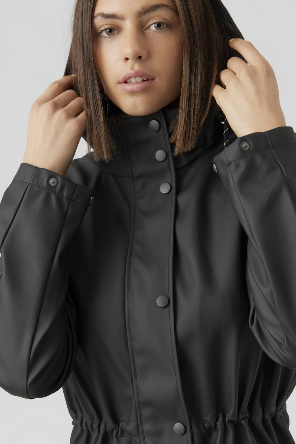 VERO MODA VERO MODA coated tall jas VMMALOU  zwart