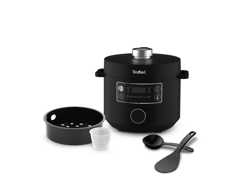 Tefal Turbo Cuisine CY754830, 5 L, 1090 W, 12 t, Kina, Sort, Dreje
