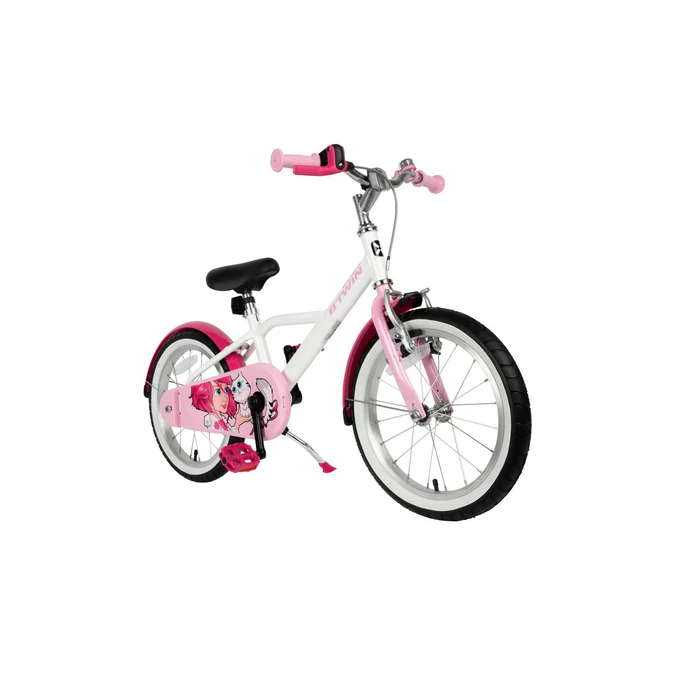 Decathlon Btwin - Bicicleta híbrida feminina Btwin HYC500, aro 16