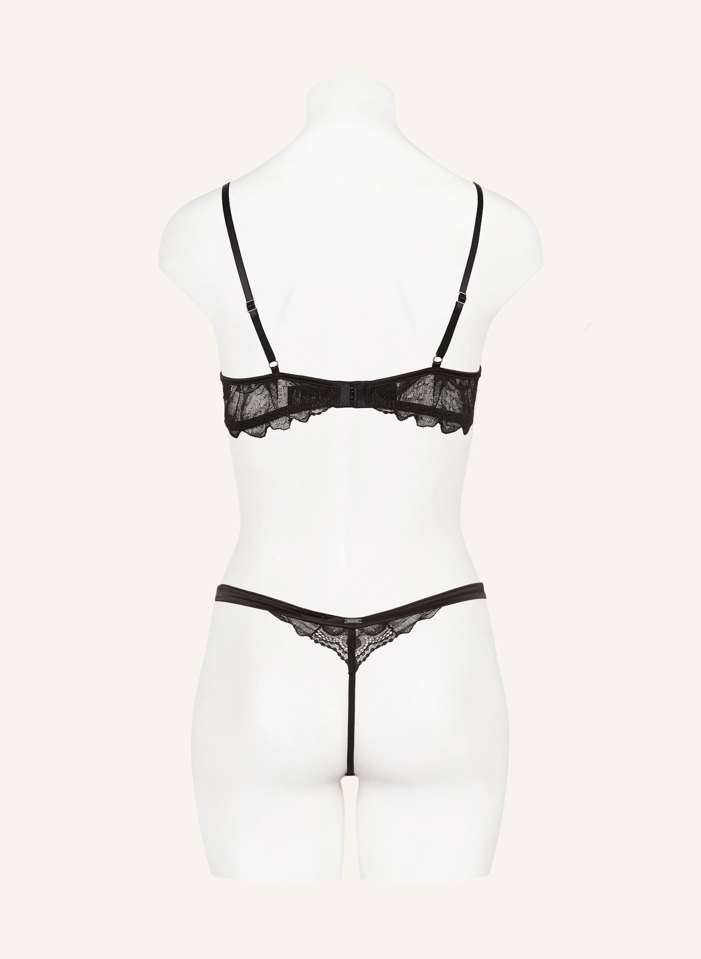 Calvin Klein String CK BLACK FLORAL LACE