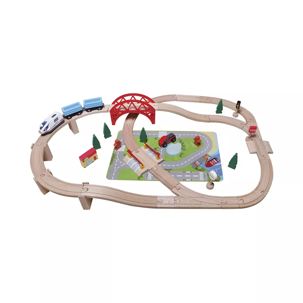 SpielMaus Eisenbahn-Spielset 50-teilig