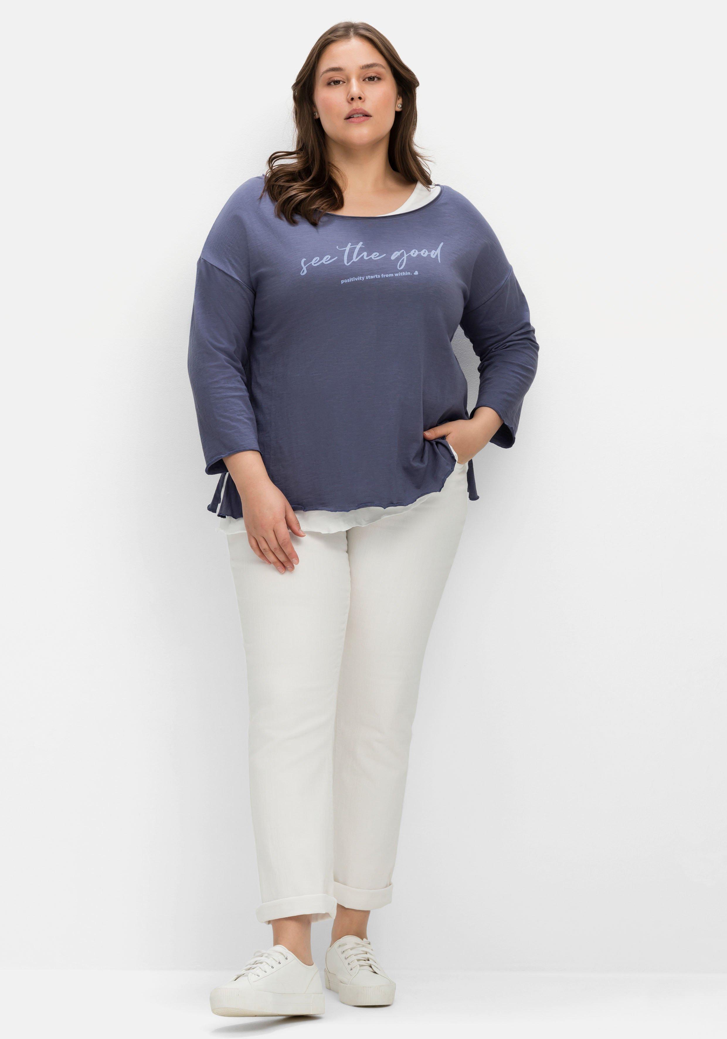 Shirt mit Top im Layerlook, mit Flammgarn
