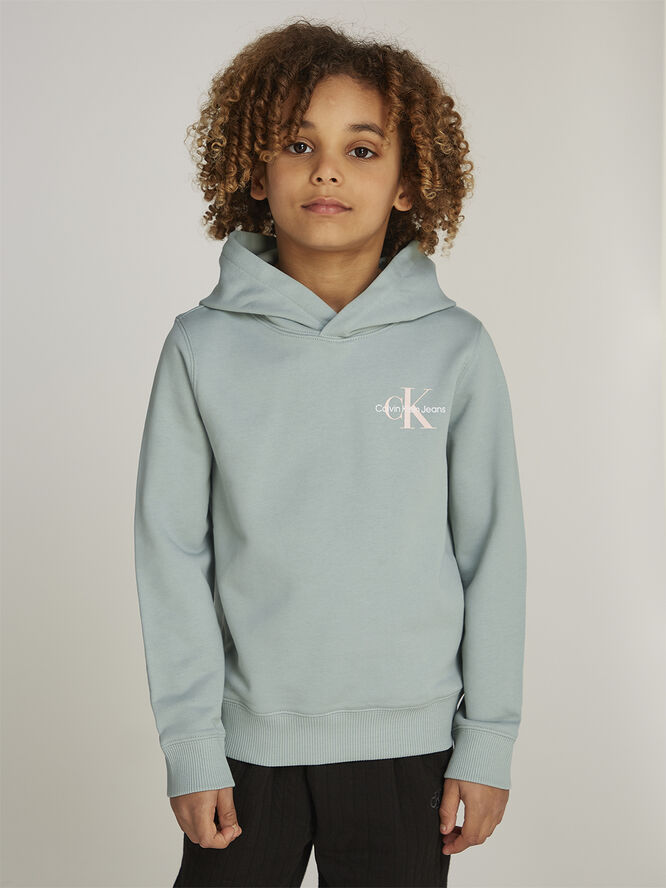 Calvin Klein SMALL MONOGRAM HOODIE Jadeite