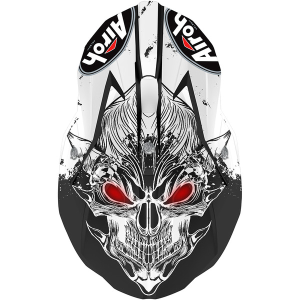 Airoh - Casque enfant Wraap Youth Beast Blanc / Noir