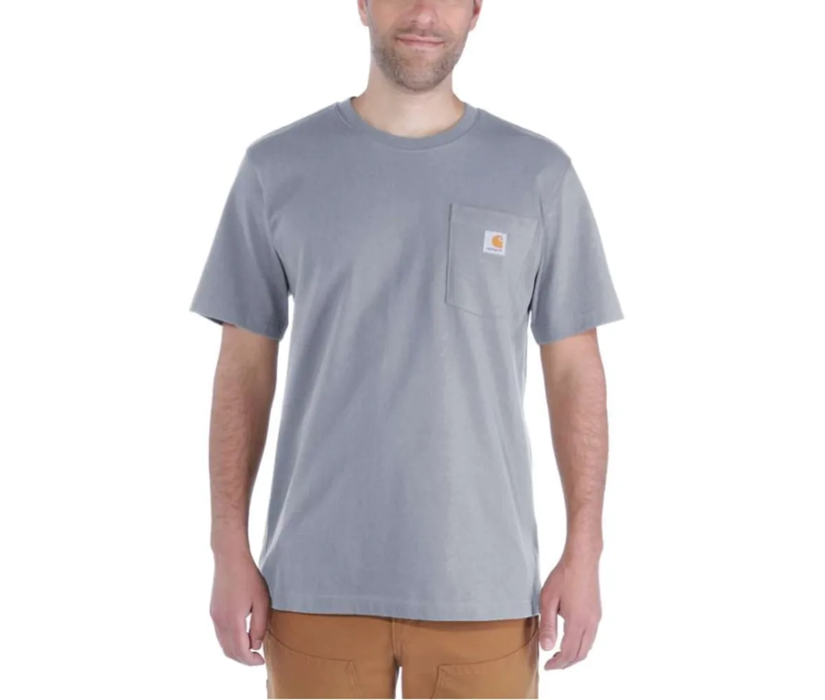 Carhartt Men's Workwear Pocket S/S T-Shirt Heather Grey