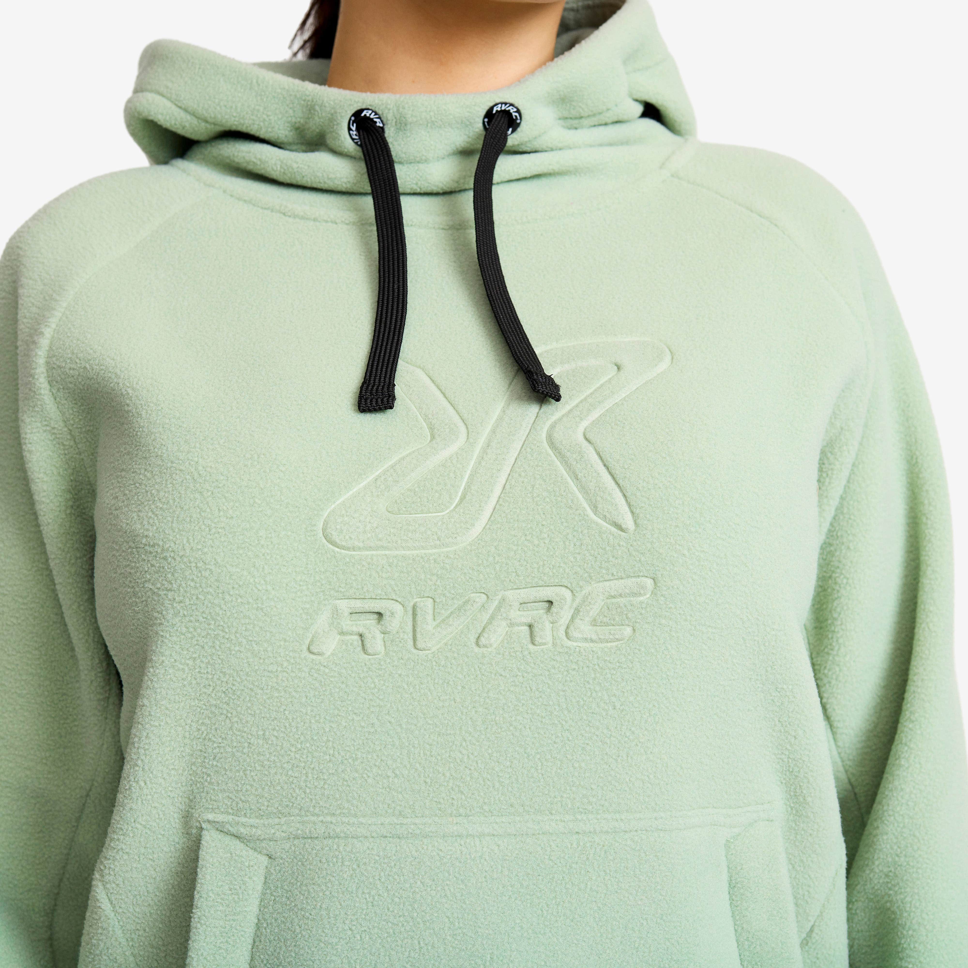 Polar Fleece Hoodie  Dame Iceberg Green