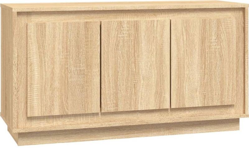 vidaXL - Dressoir - Sonoma Eiken - Bewerkt Hout - 6 Vakken