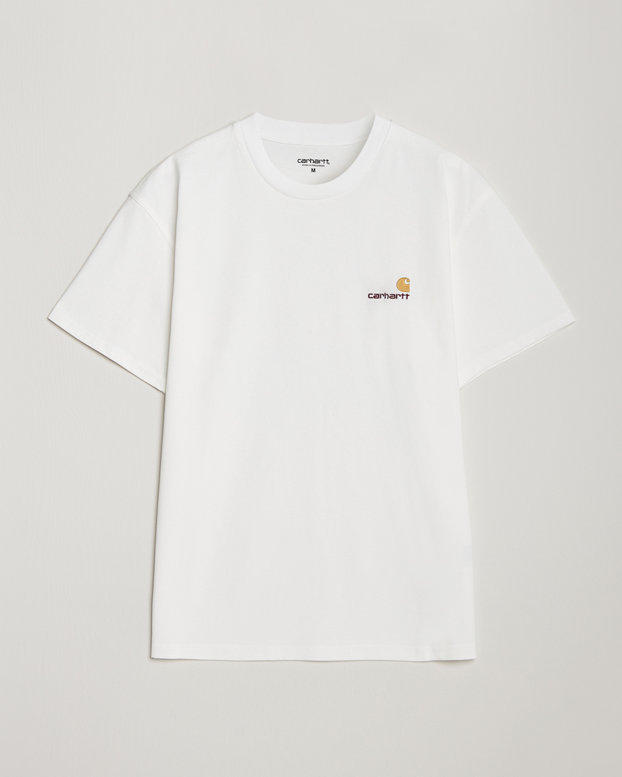 Carhartt WIP American Script Short Sleeve T-Shirt White