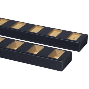Roomdivider profiel recht 90° lava eiken 2 stuks