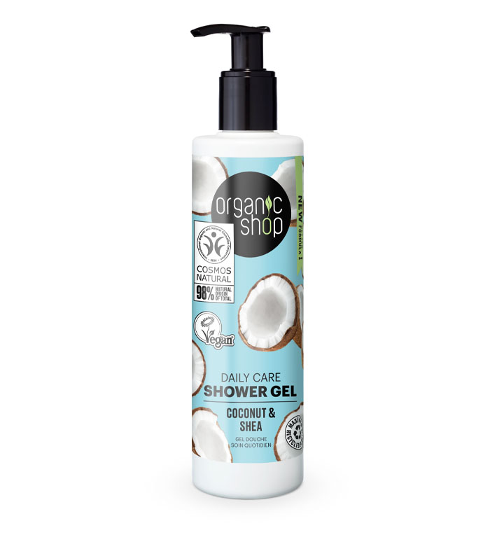 Organic Shop - Gel de banho de cuidado diário - Coco e Karité