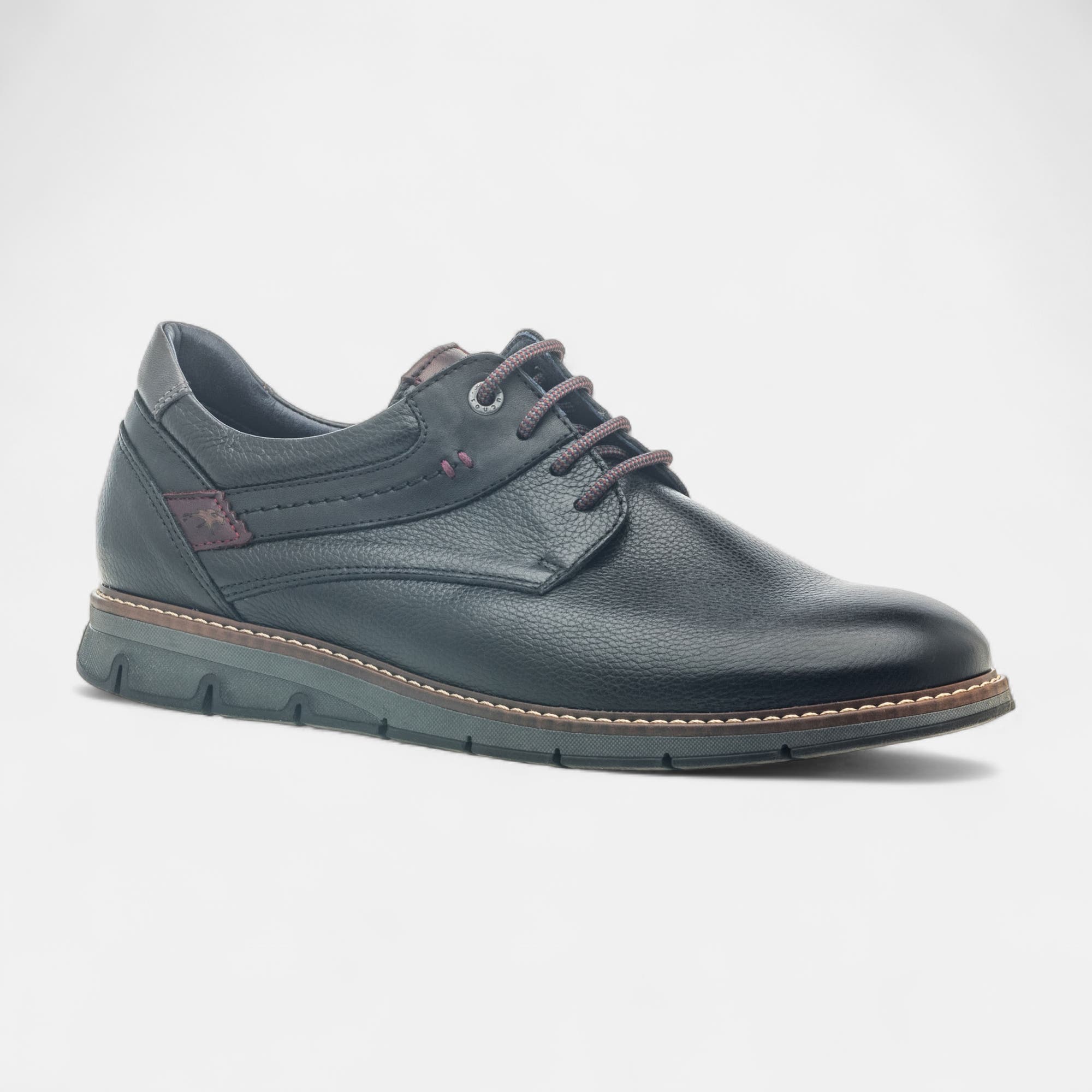 Derbies pieds sensibles Homme en cuir noir