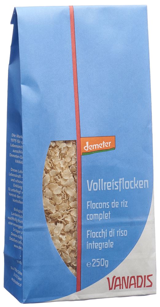 VANADIS Vollreisflocken<br>250 g, Beutel, Demeter