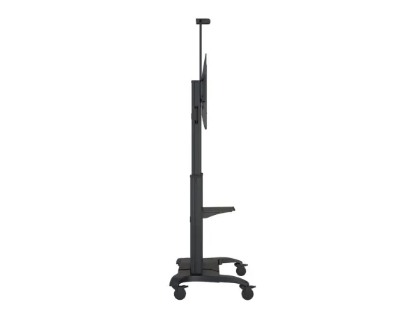 Multibrackets M Public Dual Pillar 180 HD - Vogn med hjul - for fladt panel - aluminium - sort - skærmstørrelse: 60