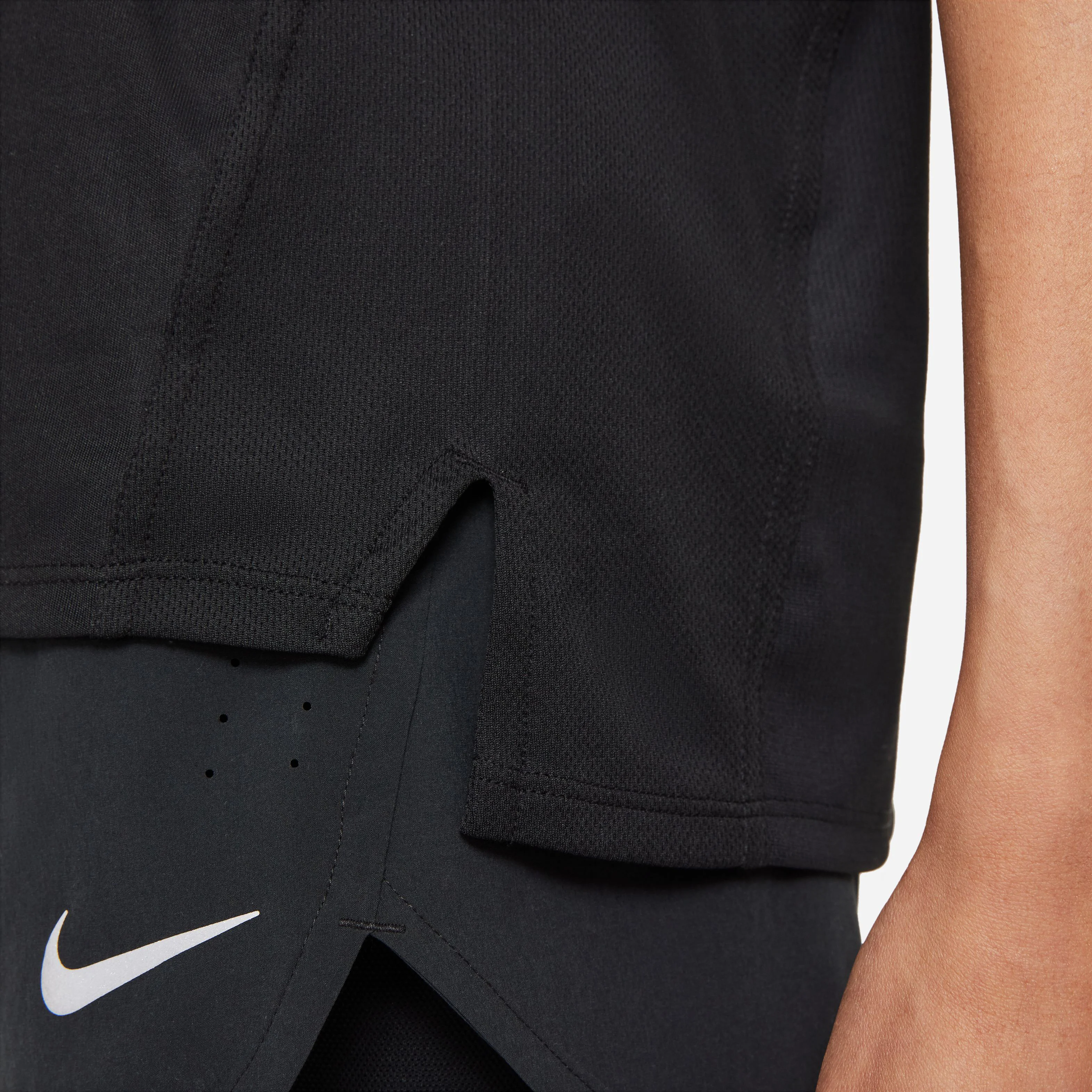 Nike Dri-Fit Race Top Maillot De Course Femmes - Noir , Gris