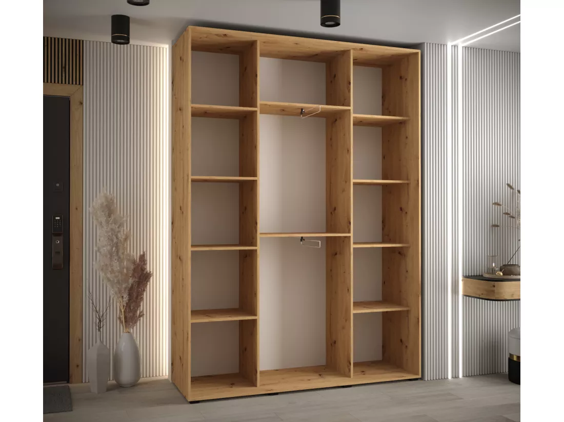 ARMOIRE DAVOS 11 À PORTES COULISSANTES 235,2/180/45 3 portes