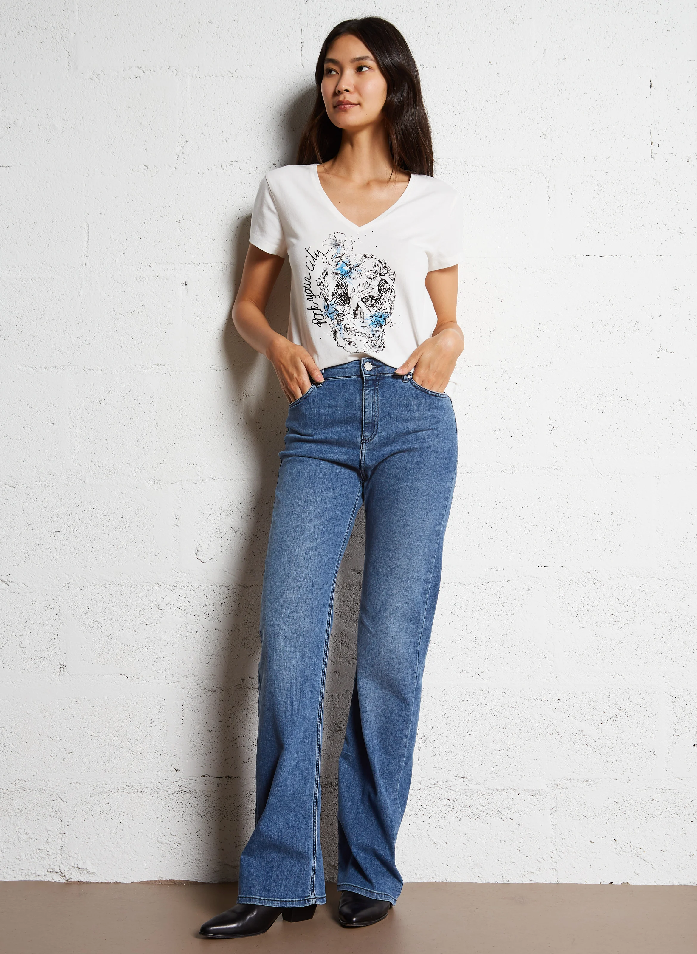 Tee-shirt imprimé en coton | Blanc