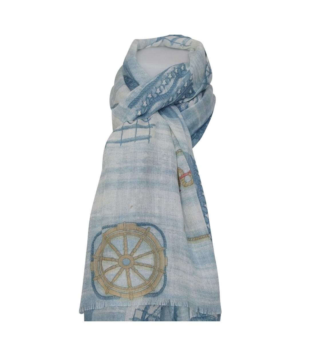 Grand foulard marin