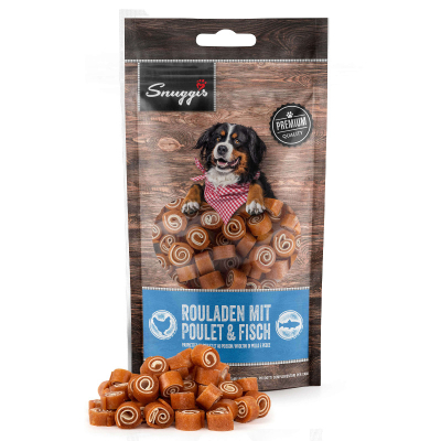 Snuggis Hundeleckerli Rouladen mit Poulet & Fisch 100g