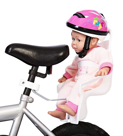 MaMaMeMo Cykelstol Til Dukke - Hvid